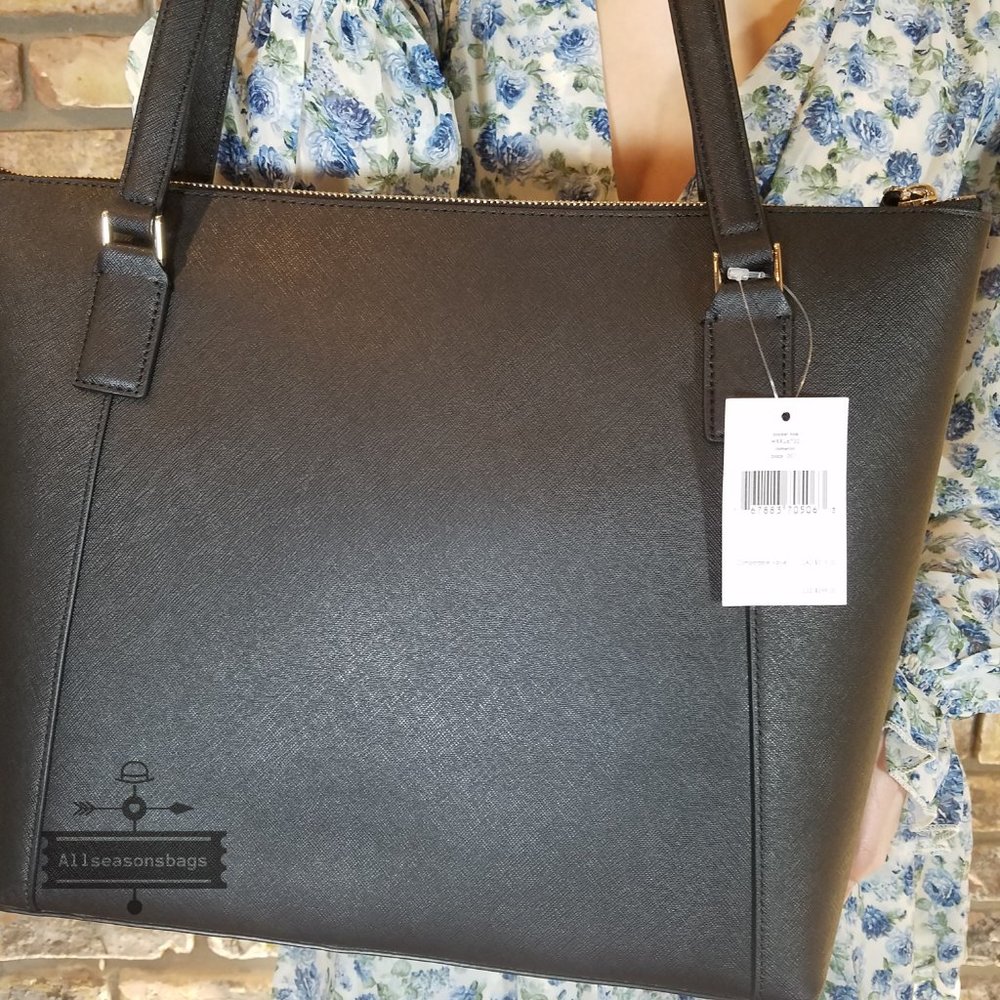 Kate Spade LARGE cameron Pocket Tote Black leather - Picture 4 of 9